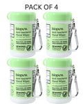 4X Biopure Antibacterial Hand Wipes Fresh Morning Breeze with Aloe & Vitamin E Fresh Scent