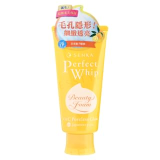 Senka Perfect Whip Vit C Poreless Glow Japanese Yuzu Beauty Face Foam