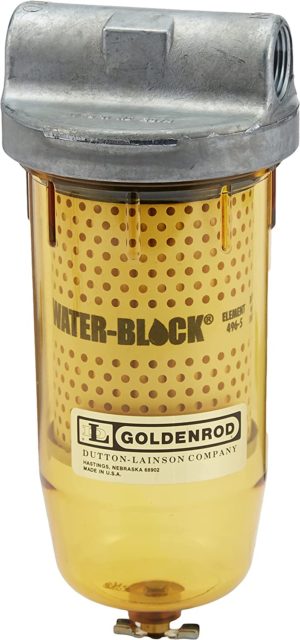 GOLDENROD 496-3/4 WATER-BLOCK FILTER (56591) Bowl Fuel Tank Filter with 3/4" NPT Top Cap